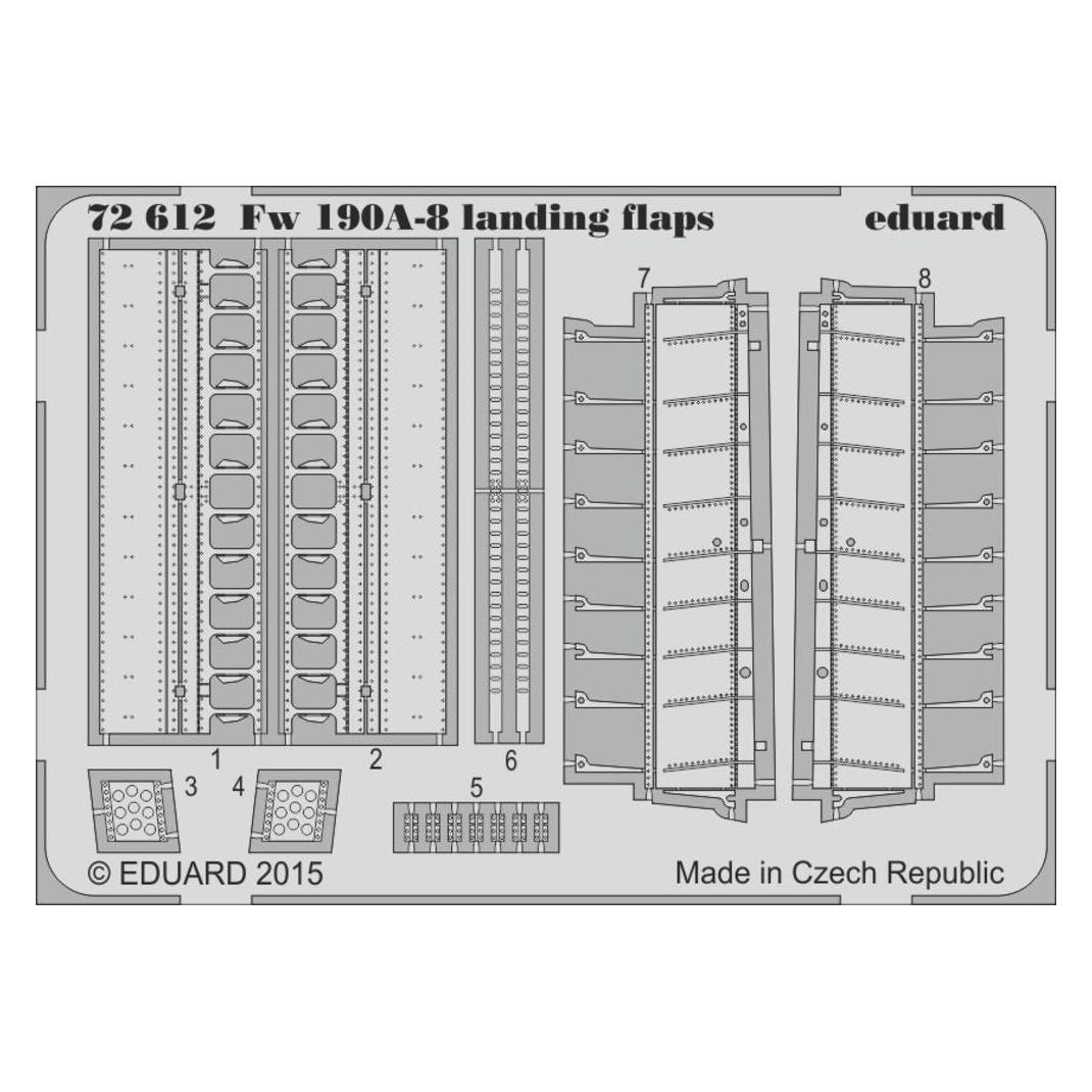 Eduard Fw 190A-8 landing flaps for (72612)