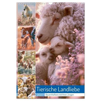 Tierische Landliebe (Wandkalender 2027 DIN A3 hoch), CALVENDO Monatskalender