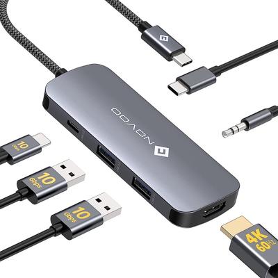NOVOO USB-C Hub mit 6 Anschlüssen
