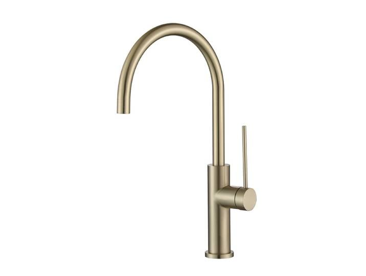 Tuqiu robinet de lavabo robinet d'évier de salle de bains brosse sans plomb robinet d'évier en or grue SUS robinet d'évier noir robinet d'eau chaude et froide