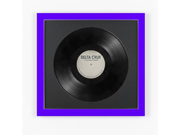 K-Möbel Schallplatten Bilderrahmen 40/40 2er Set, Lila, Holz, Rechteckig, 40x40 cm, Bilder & Rahmen, Bilderrahmen, Holzrahmen