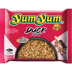Yum-Yum Fertiggericht Instant Nudeln Duck, Nudelsuppe mit Entengeschmack, 60 g