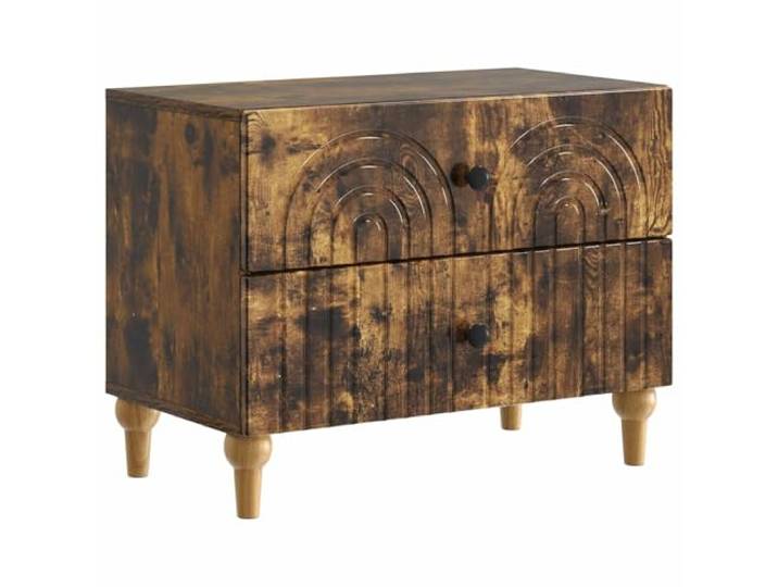 Heofavd Nachttisch 62x34,5x48 cm Holzwerkstoff Geräucherte Eiche