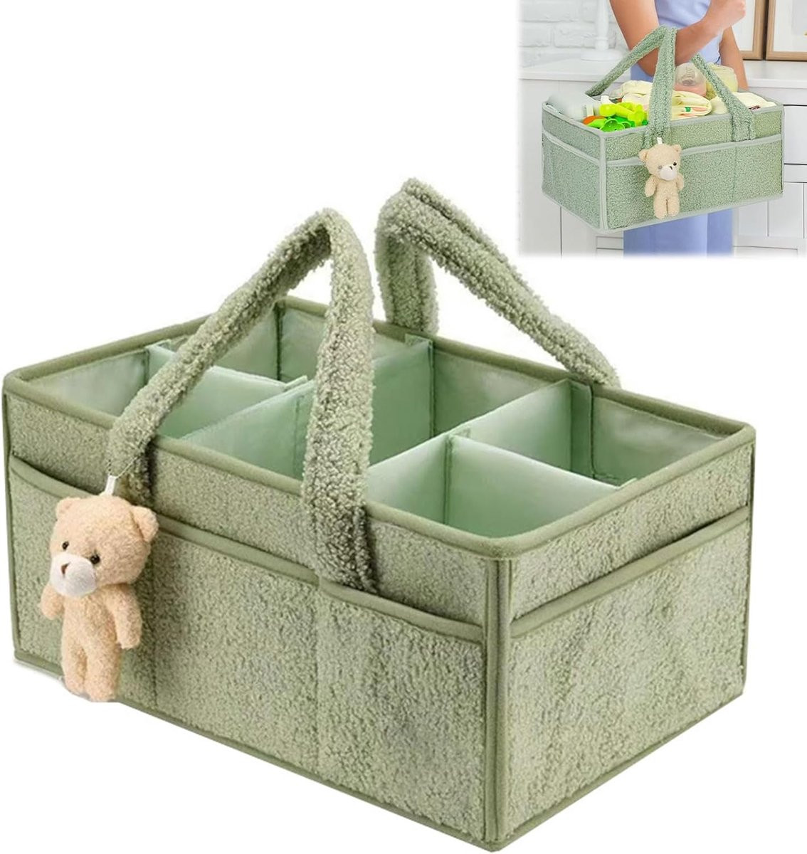 Draagbare Luier Caddy Organizer voor Baby's