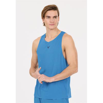T-Shirt VIRTUS "Ayaan", Herren, Gr. M, blau, 100% Polyester, unifarben, normal, Rundhals, Shirts T-Shirt, aus atmungsaktivem Material