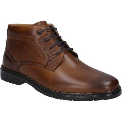 Schnürschuh JOSEF SEIBEL "Alastair 17, cognac", Herren, Gr. 49, braun (cognac), Obermaterial: 100% Rindsleder Leather cow., Schuhe Schnürschuh