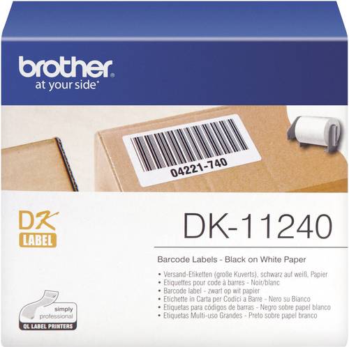 Brother DK-11240 Etiketten Rolle 102 x 51mm Papier Weiß 600 St. Permanent haftend DK11240 Versand-Etiketten