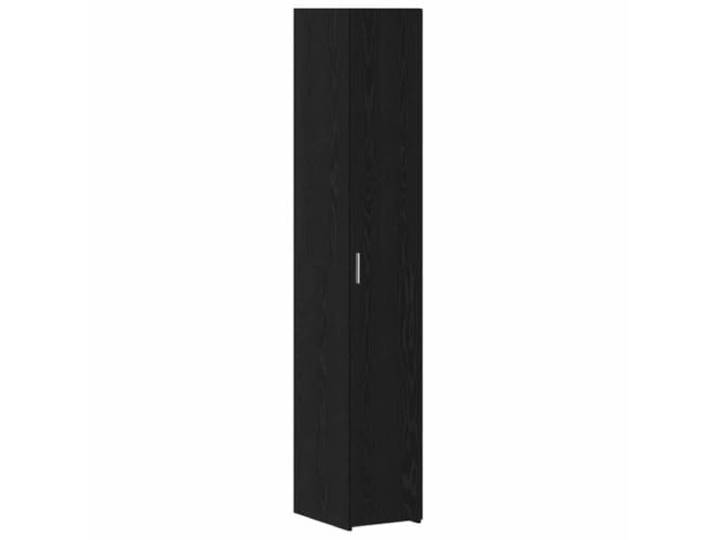 KGHFDVB Highboard Holzwerkstoff Schwarz 30 x 42,5 x 185 cm Schlankes Design, viel Stauraum, minimalistisch, für Wohnzimmer, Esszimmer, Büro
