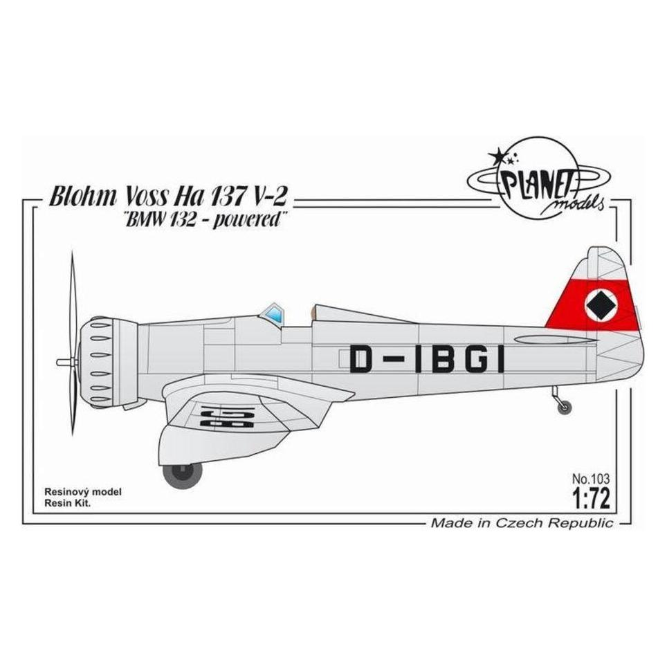 Planet Models Blohm Voss Ha 137V-2 (129-PLT103)