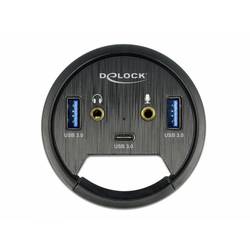 Delock 62794 USB-Hub 3+2 Port USB-A, USB-C® USB 3.1 Gen1 5 GBit/s Schwarz 62794