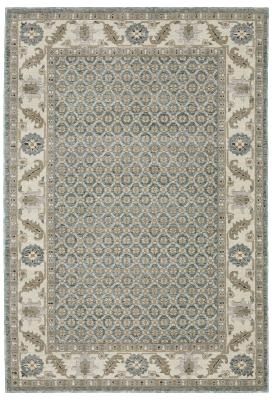 Style Haven Adalynn Bordered Floral Medallions Blue/ Ivory Area Rug