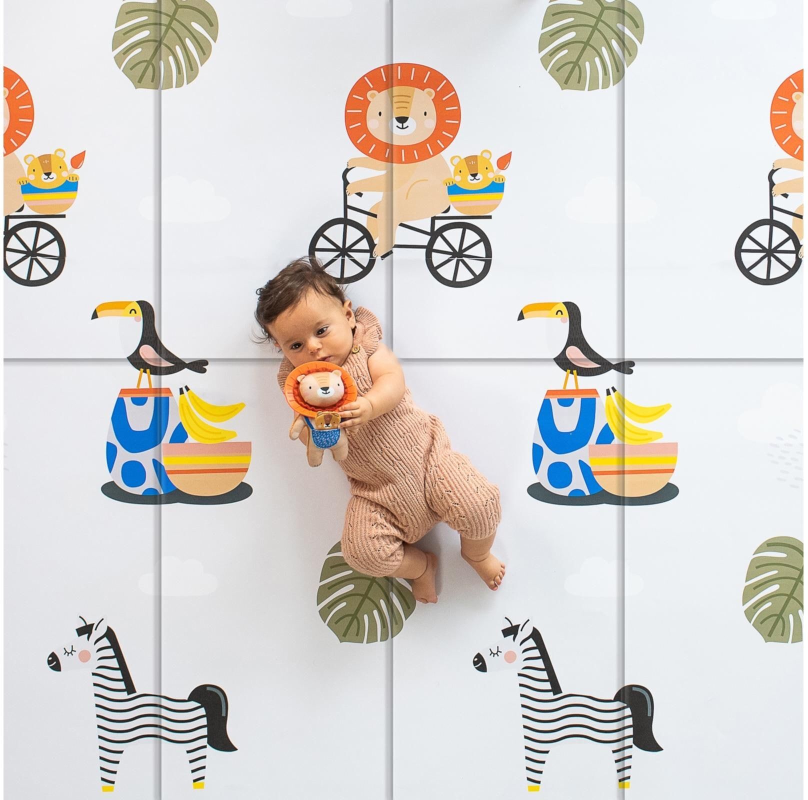Spielmatte TAF TOYS "Savannah 0M+", Kinder, bunt (mehrfarbig), Sportmatten Spielmatte mehrfarbig Einheitsgröße