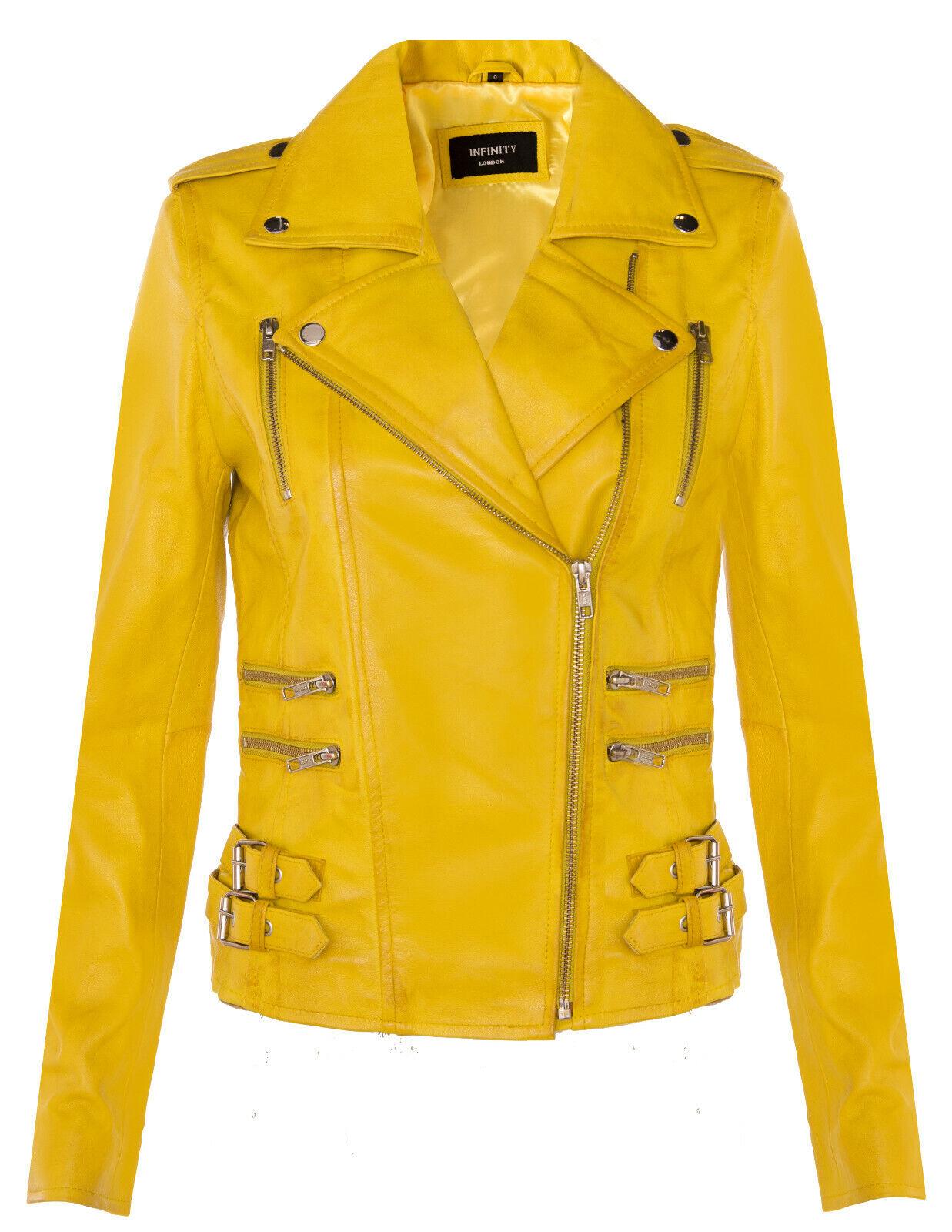 Damen Leder Brando Bikerjacke-Loddon