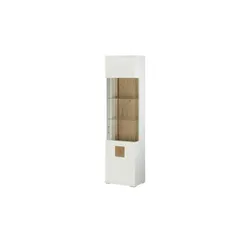 Primo Vitrine  Topeka ¦ weiß ¦ Maße (cm): B: 55 H: 209 T: 38.0