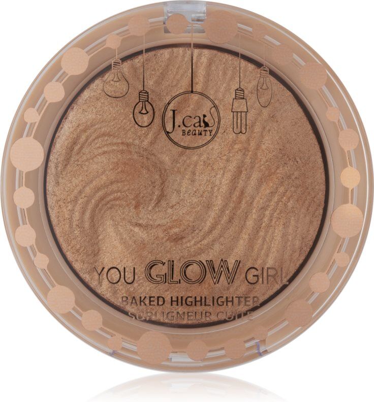 J.Cat Beauty You Glow Girl baked highlighter shade 102 Twilight 8.5 g