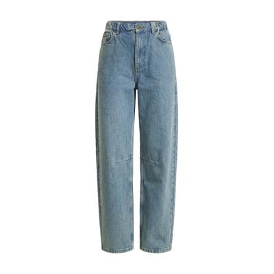 Bequeme Jeans DEF "DEF DEF Baggys", Damen, Gr. XS, US-Größen, blau (vintage blau), 100% Baumwolle, unifarben, Jeans