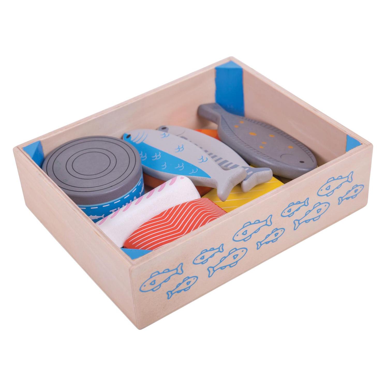 Bigjigs Holzkiste mit Fisch (BJ475)