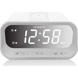 Majestic, Wecker, Neu SVE-236WI Digitaler Wecker Weiss