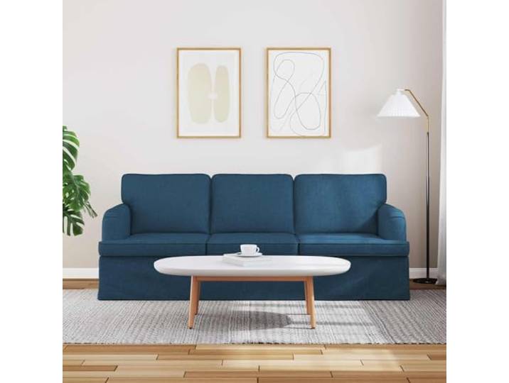 KTHLBRH Blaues Sofa 201 x 80 x 85 cm Stoff Minimalistisches Design, modulare Struktur, ergonomischer Sitz, geeignet für Wohnzimmer