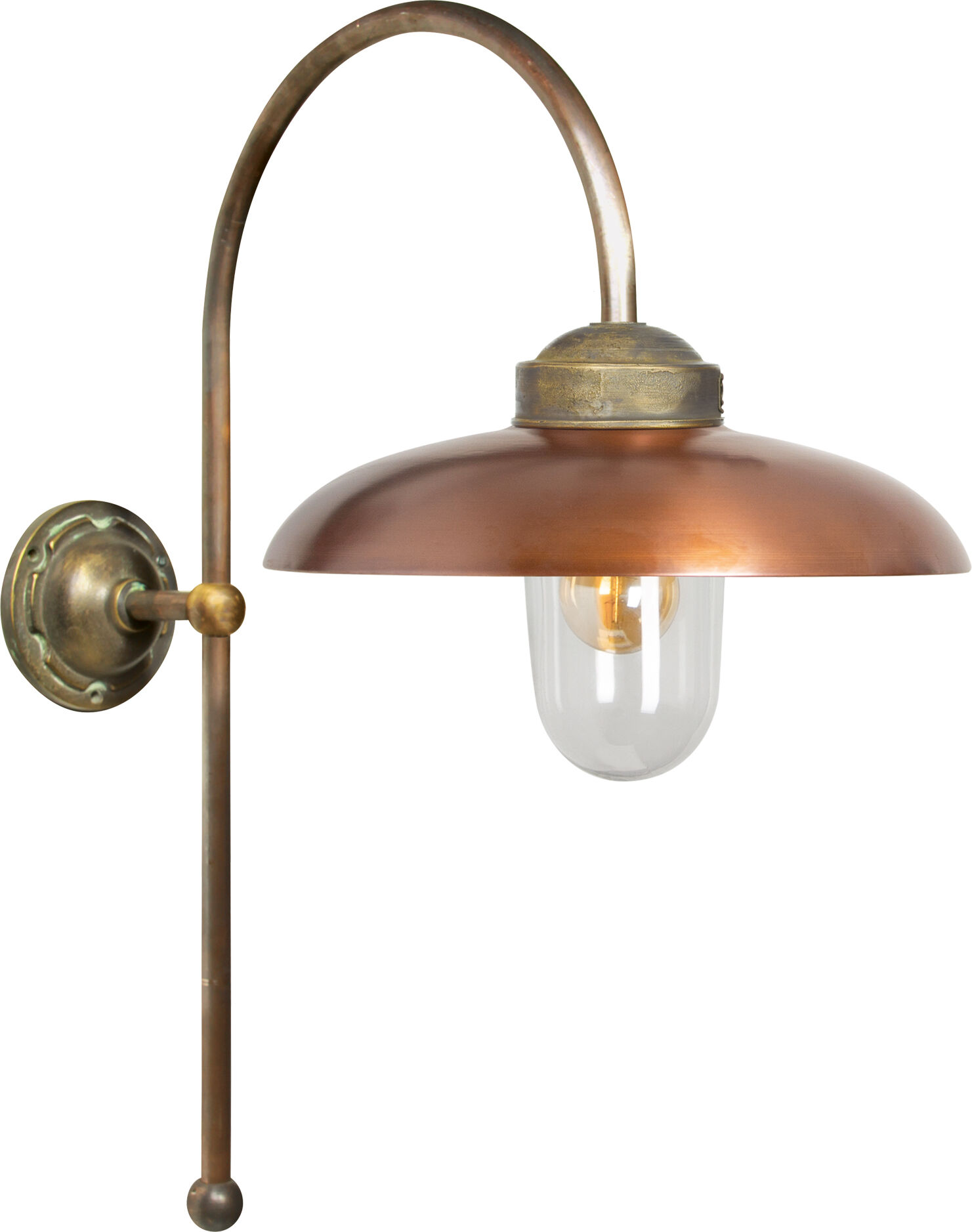 KS Verlichting Saint Tropez L Muurlamp Brons