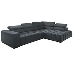 Exxpo by Gala Ecksofa mit Funktion Elias Stoff Anthracite
