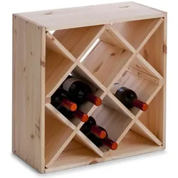 Zeller Present, Weinregal, Weinregal (24 Flaschen, 52 x 25 x 52 cm)