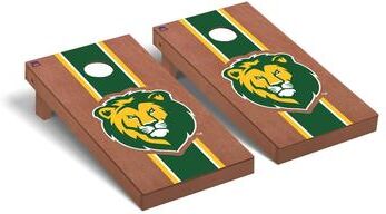Skip's Garage Southeastern Louisiana SLU Lions Striped Cornhole Board Set