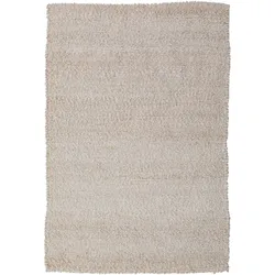 TEPPICH Kurzflor, handgewebt, GLAVEN, in Creme, Bouclé-Struktur, 120 x 170 cm