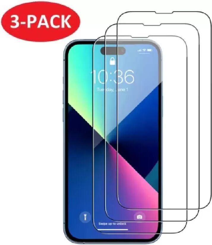 INF iPhone 14 Displayschutzfolie aus gehärtetem Glas (3er-Pack)