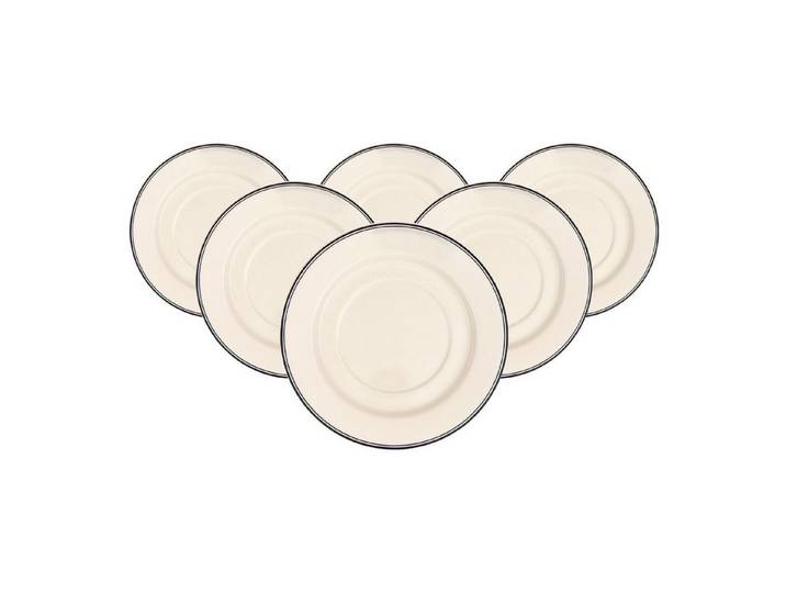 Villeroy & Boch Untertasse Design Naif Suppen-Untertassen ø 18,7 cm 6er Set, (6 St)