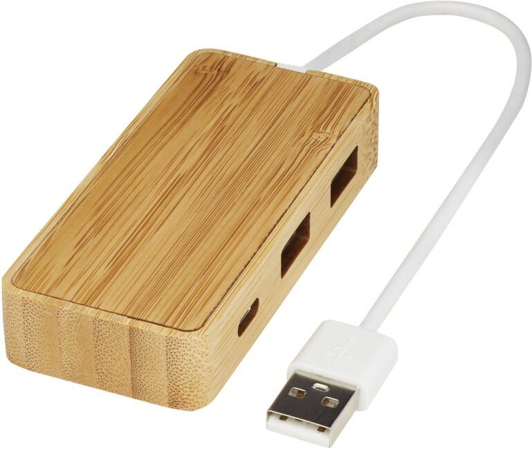 Hub USB Tapas en bambou naturel