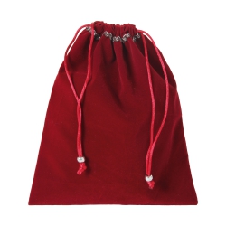 Bartl Samtsäckchen XL - Samt - mit Kordel - ca. 180x220 mm - lang - bordeaux-rot 270405