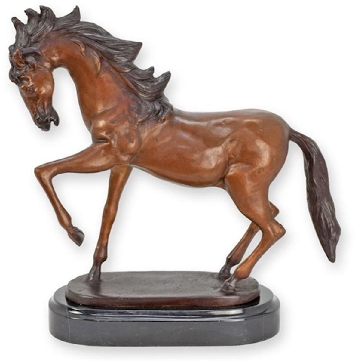 Bronzen beeld van een paard voor op tafel