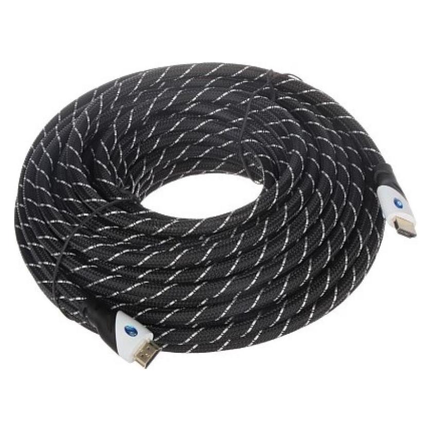 Kabel HDMI - HDMI 20m srebrny (HDMI-20-PP) (20 m) (HDMI-20-PP)