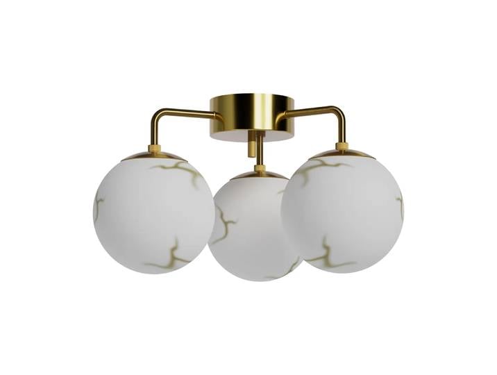 By Rydéns Plafonnier Bellagio 3-lite Laiton-blanc