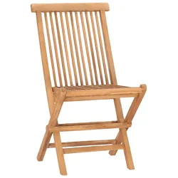 vidaXL 3-tlg. Garten-Essgruppe Klappbar Massivholz Teak : Größe - 3-tlg. / Model 2