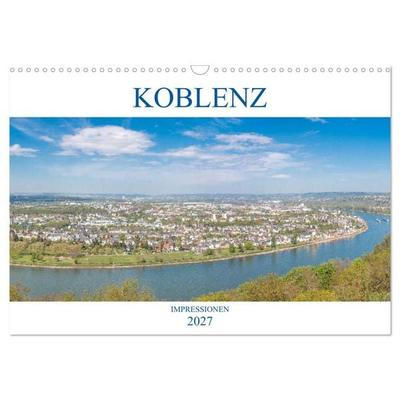 Koblenz Impressionen (Wandkalender 2027 DIN A3 quer), CALVENDO Monatskalender