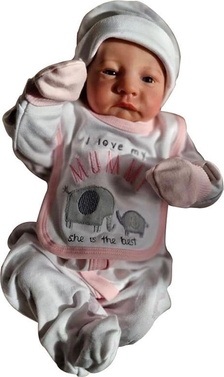 Reborn Baby Pop Levi Awake Newborn - Katoenen Lichaam - 49 cm