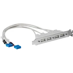 ST USBPLATE4 - Slotblech 4x USB-A Port