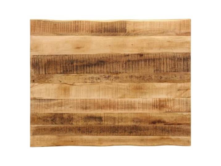 GHVBNMF Tischplatte Massivholz 90x80x3,8 cm Mangoholz Baumkante Unikate Holzplatte aus rauem Mangoholz mit natürlicher Baumkante für Wohnzimmer und Esszimmer Tische