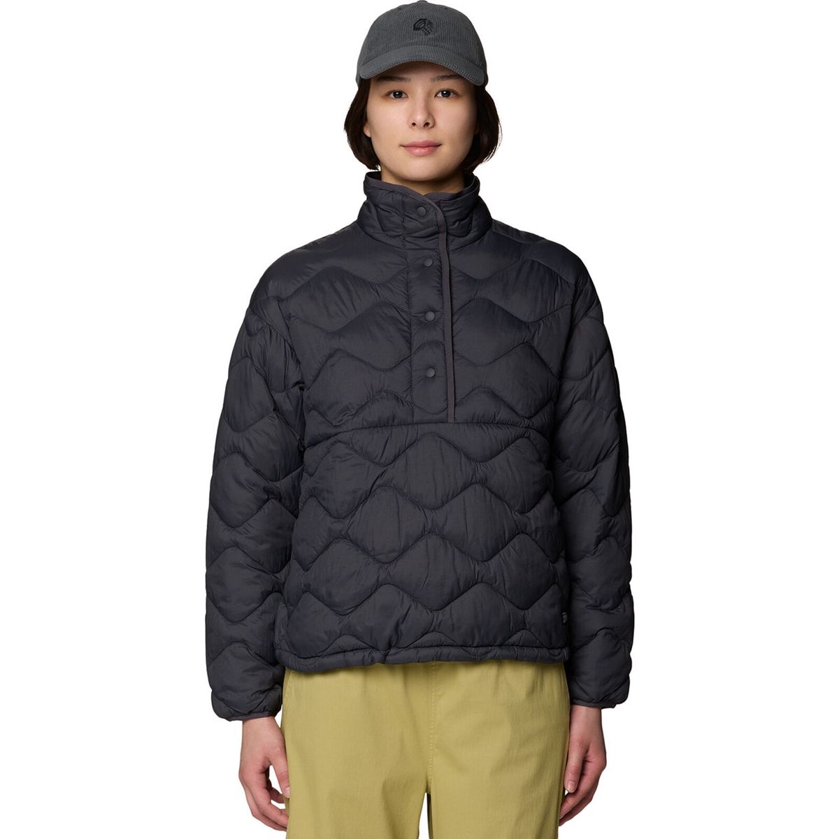 Mountain Hardwear W Seek Out Snap Neck Pullover shark (011) L 212967-011-L