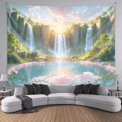 Inspire Picks Ultra Large Waterfall Landscape Tapestry Nature Wall Decor For Living Room & Bedroom 7 150x200cm59x79in