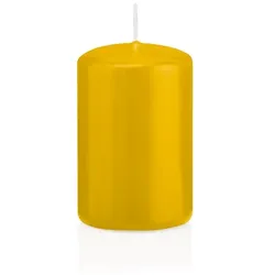 Wiedemann Kerzen Stumpenkerzen Ø 50 x 80 mm, Dotter Gelb, 24 Stück