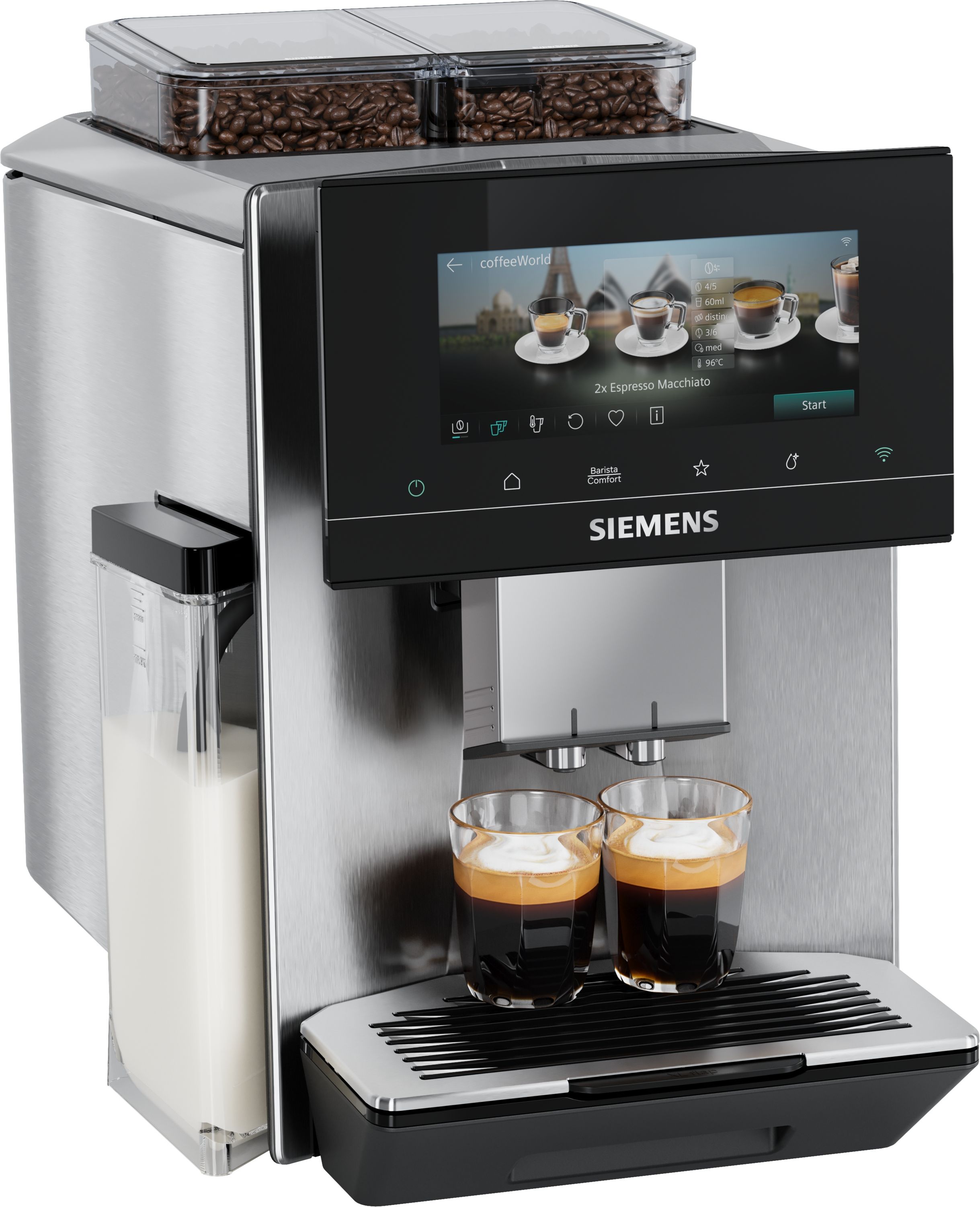 Siemens EQ900 TQ927E03 iAroma Kaffeevollautomat 19 bar 2,3 l 280 g (Edelstahl)