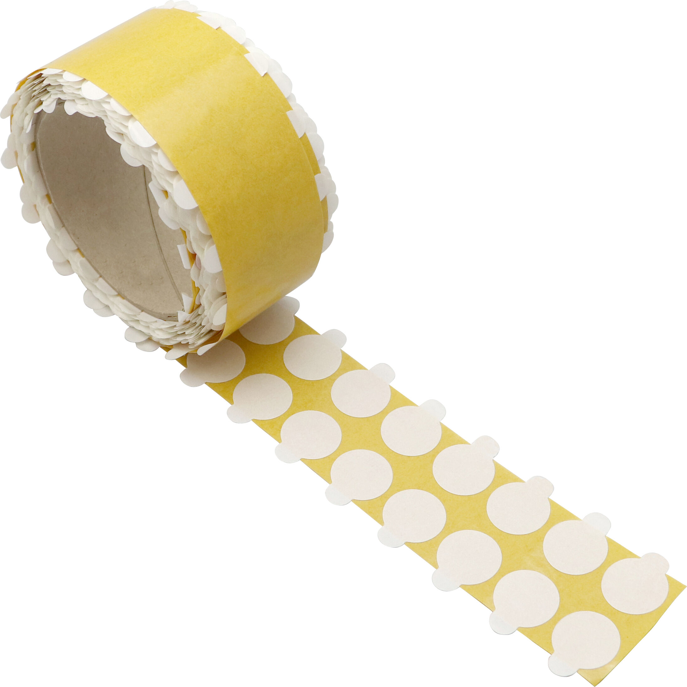 SPRINTIS Pastilles adhésives double face en PET, adhérence forte/forte 20 mm   1.000 Unités, transparent