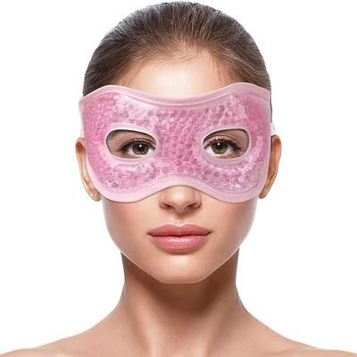 Uplift Essentials Reusable Hot And Cold Gel Eye Mask purple
