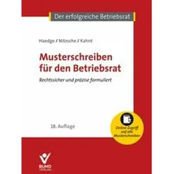 Musterschreiben für den Betriebsrat, Schulbücher von Thomas Nitzsche, Claudio Kahnt, Thomas Haedge