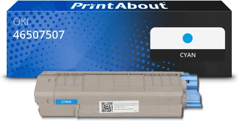 PrintAbout Toner kompatibel mit OKI 46507507 - Cyan