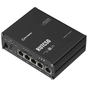 Teltonika WLAN-Router RUTC50, RUTC50200000, 5G, 3400 Mbit/s 5G, 2978 Mbit/s, Wi-Fi 6 Dualband, Mesh, MU-MIMO