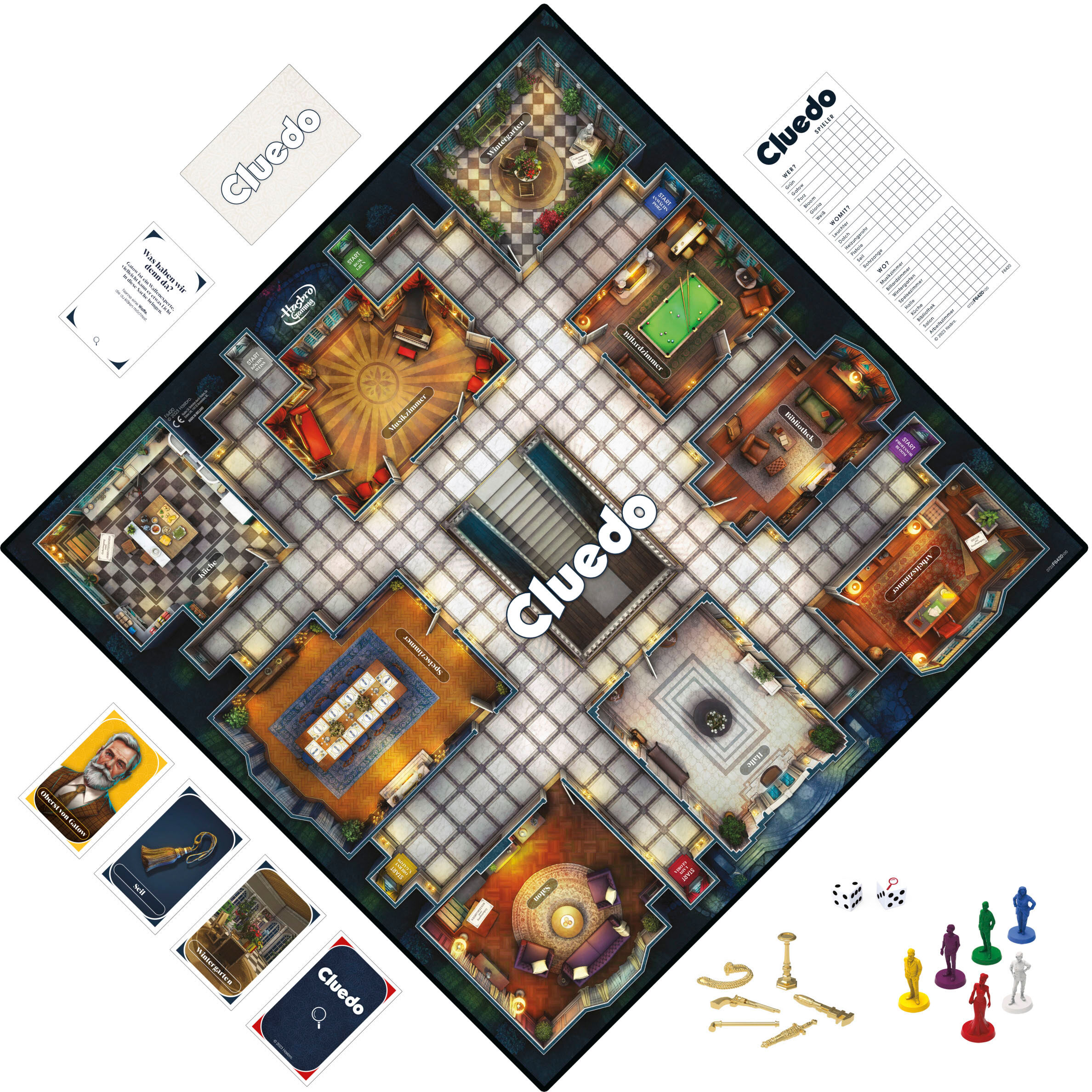 Spiel HASBRO "Cluedo Das klassische Detektivspiel", bunt, Spiele, Kinder, Spiel